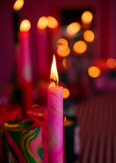 Velas cónicas sumergidas a mano de Oxfordshire